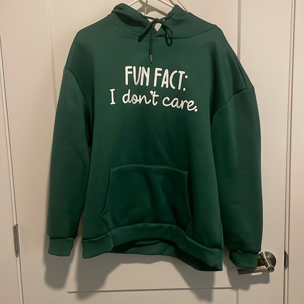 Green hoodie